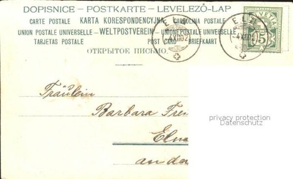 Rosen Vogel Brief Gedicht Spruch Litho Jugend – Bild 2