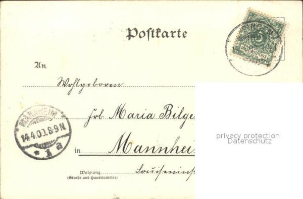 Ostern Easter Paques Vergissmeinnicht Schleife Litho – Bild 2