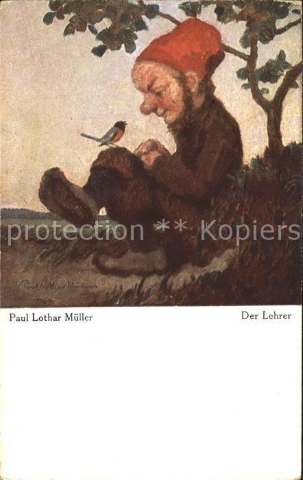 Kuenstlerkarte Paul Lothar Müller Der Lehrer Nr. 547