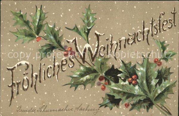 Weihnachten Stechpalme