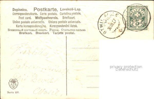 Edelweiss Vergissmeinnicht Litho – Bild 2