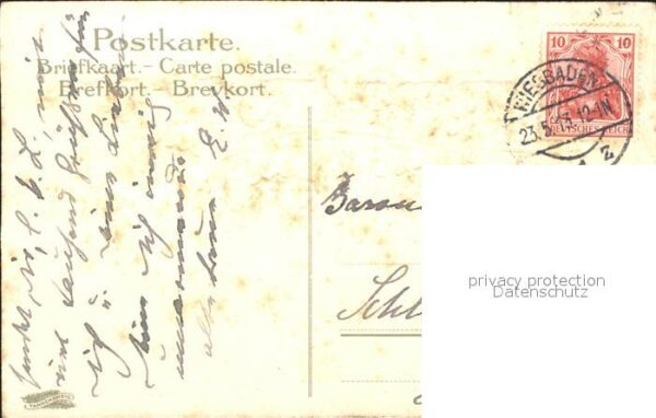 Maigloeckchen Vergissmeinnicht Geburtstag Litho – Bild 2