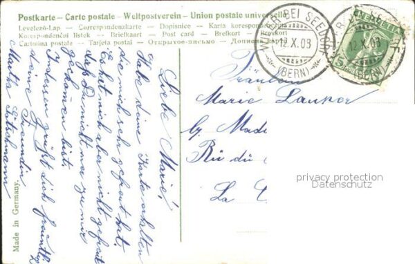 Rosen Vergissmeinnicht Gedicht Litho – Bild 2