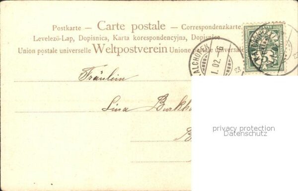 Blumen Margeriten Schmetterling Gedicht Litho – Bild 2