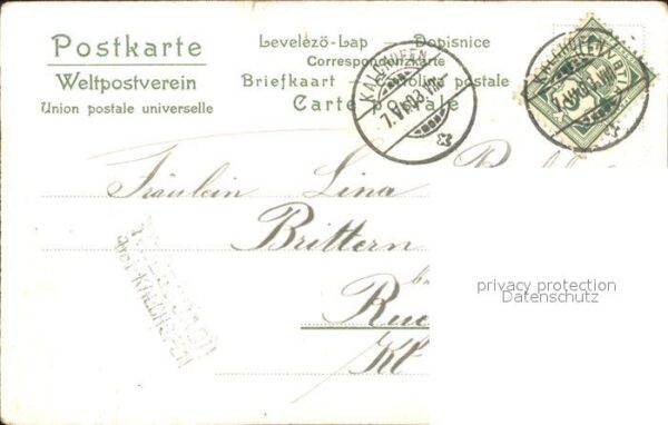 Rosen Vergissmeinnicht Gedicht Litho – Bild 2