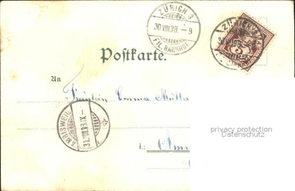 Blumen Veilchen Vergissmeinnicht Litho – Bild 2