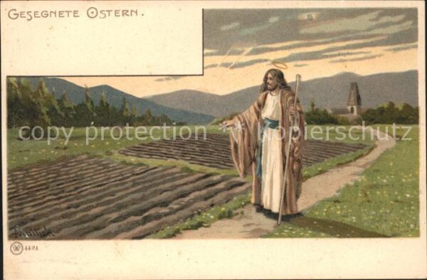 Mailick Nr. 4424 Ostern Jesus Acker