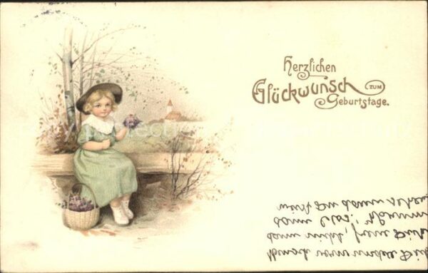 Geburtstag Kind Blumen Verlag-Amag Nr. 1131