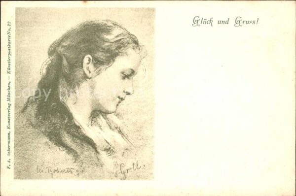 Verlag Ackermann Kuenstlerpostkarte Nr. 22 Gretl