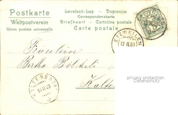 Trompeter Scheffel Erwartung Gedicht Litho – Bild 2