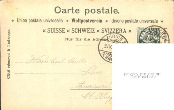 Voegel Vogelhaus Strommast Litho – Bild 2