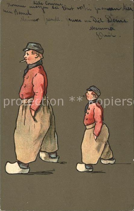 Trachten Holland Zigarette Litho