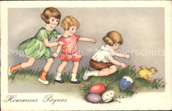 Ostern Easter Paques Kinder Ostereier Küken