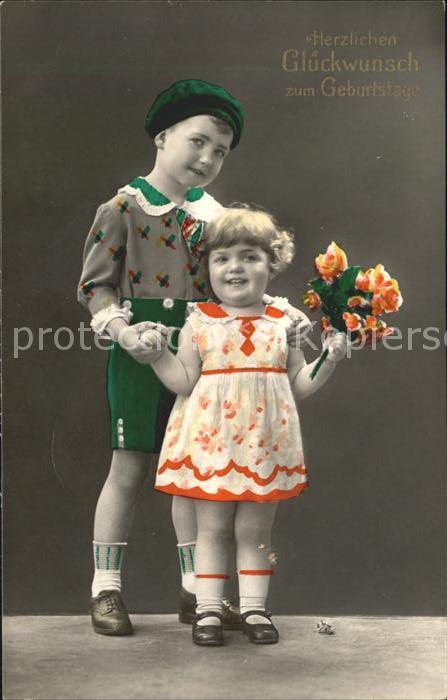 Foto Amag Nr. 64684/5 Kinder Glückwunsch Geburtstag B