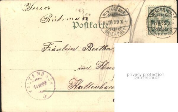 Kleeblatt Cloverleaf Trebol Trefle Gruss Gedicht Litho – Bild 2
