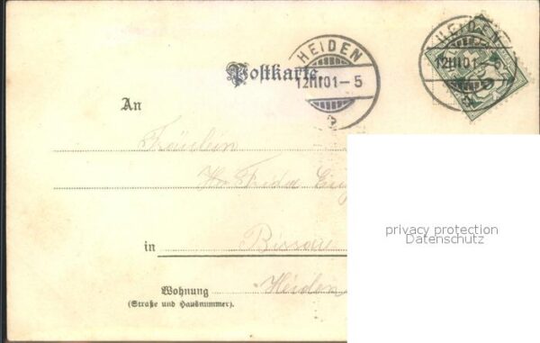 Blumen Vergissmeinnicht Gedicht Litho – Bild 2