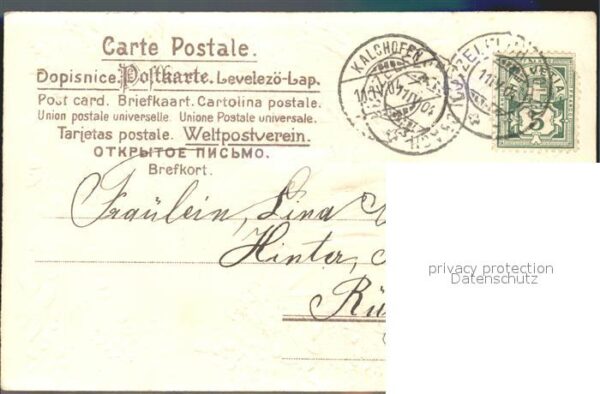 Paare Trachten Vögel Blumen Litho – Bild 2