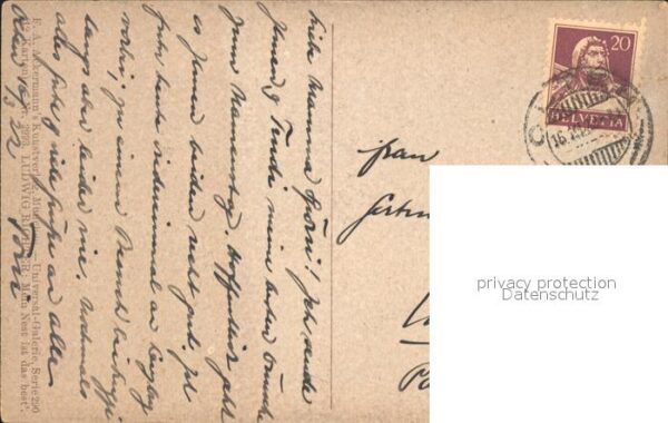 Verlag Ackermann Kuenstlerpostkarte Nr. 2993 Ludwig Richter Mein Nest ist das b – Bild 2