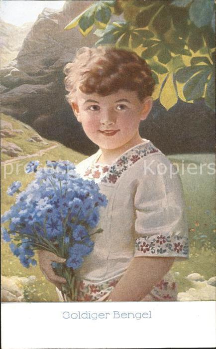 Kinder Child Enfants Blumen Goldinger Bengel