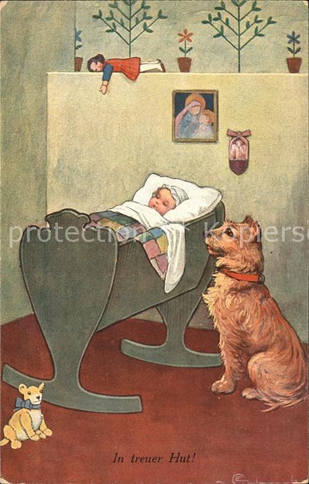Hunde Baby Wiege Puppe Plüschtier
