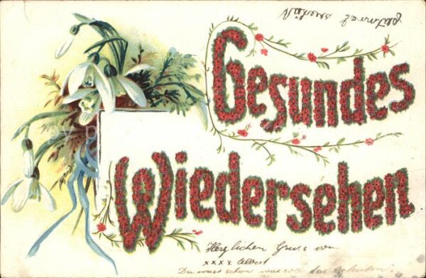 Blumen Schneeglöckchen Litho