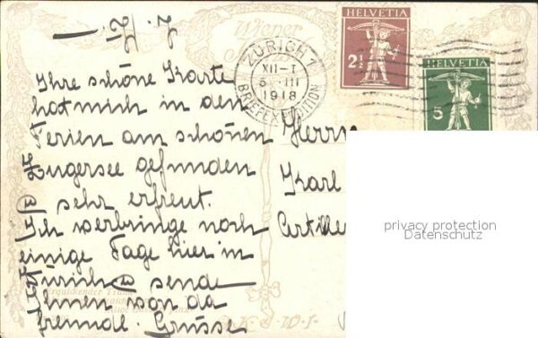 Verlag Wiener Kunst Nr. 2003 Alice Gassner Erquinckender Trunk – Bild 2