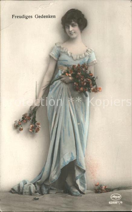 Foto Amag Nr. 62681/4 Frau Blumen