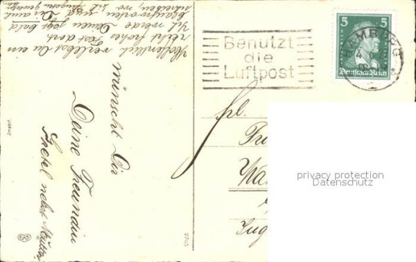 Pfingsten Pentecost Pentecote Kinder Blumen Litho – Bild 2