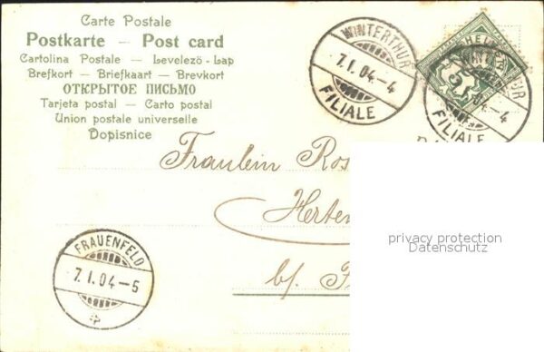 Rosen Kleeblätter Hand Litho – Bild 2