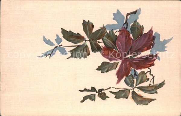 Handgemalt Blätter