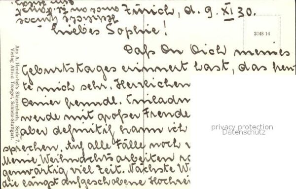 Kinder Child Enfants Schulranzen Regenschirm Hendschel's Ski – Bild 2
