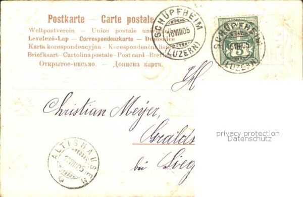 Rosen Veilchen Margeriten Windmühle Litho – Bild 2