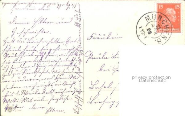 Geburtstag Veilchen Vase Litho – Bild 2