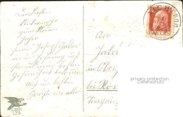 Kleeblatt Cloverleaf Trebol Trefle Schneeglöckchen Veilchen Gedicht Litho – Bild 2