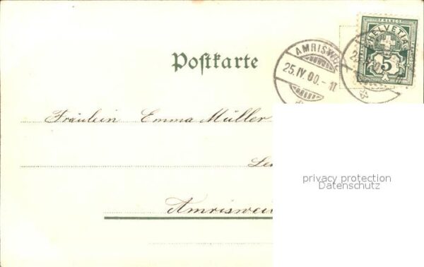 Blumengruesse Mohnblumen Gedicht Litho – Bild 2