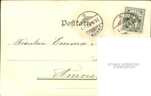 Blumengruesse Vergissmeinnicht Litho – Bild 2