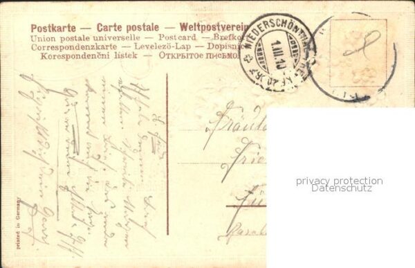 Blumengruesse Vergissmeinnicht Litho – Bild 2
