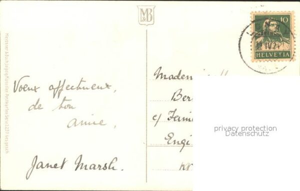 Maigloeckchen Vase Schleife Litho – Bild 2