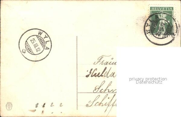 Blumen Vergissmeinnicht Korb Schleifen Litho – Bild 2