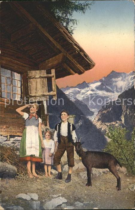 Ziege Kinder Alm Berge