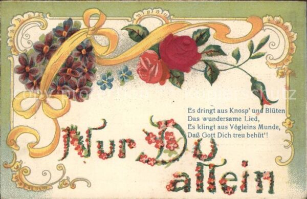 Rosen Veilchen Herz Vergissmeinnicht Gedicht