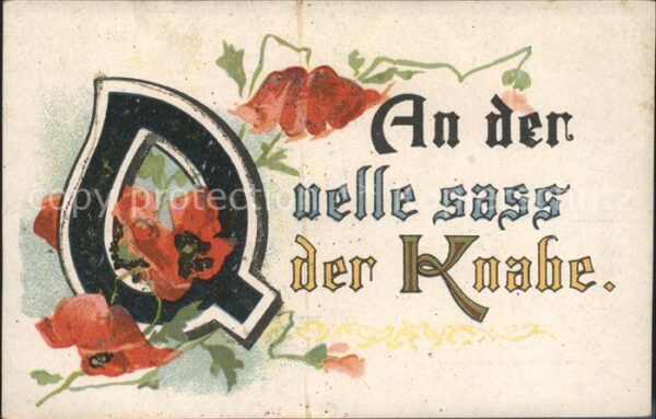 Blumen Mohnblumen Litho