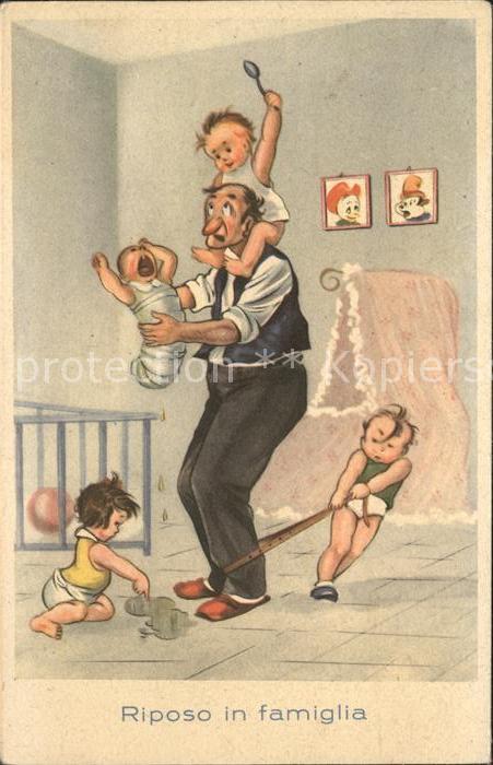 Kinder Child Enfants Baby Wiege Gürtel Löffel Vater Humor