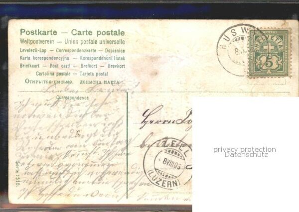 Blumengruesse Vergissmeinnicht Litho – Bild 2