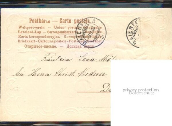 Rosen Vergissmeinnicht Herz Litho – Bild 2