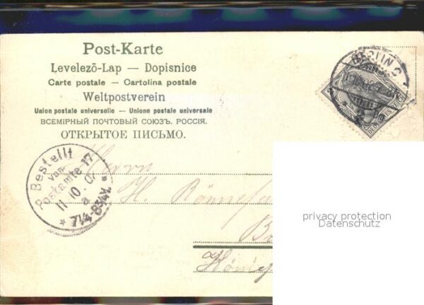 Blumengruesse Veilchen Taube Gedicht Litho – Bild 2