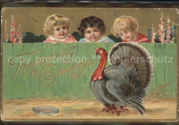 Kinder Child Enfants Truthahn Kinder Thanksgiving Erntedankf