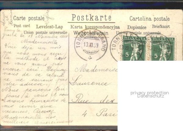 Kleeblatt Cloverleaf Trebol Trefle Vergissmeinnicht Litho – Bild 2