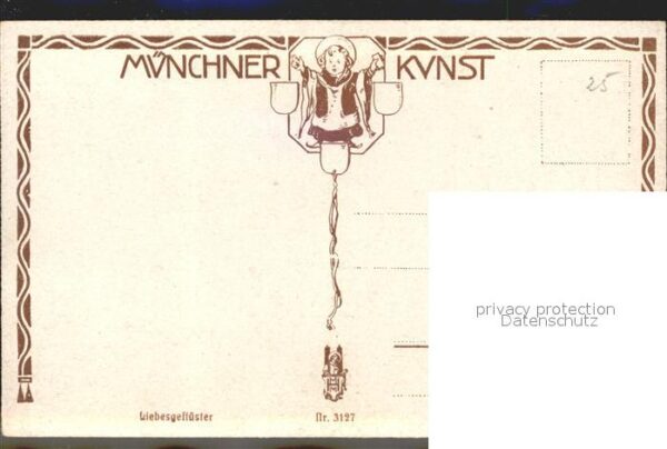 Verlag Muenchner Kunst Nr. 3127 Liebesgeflüster Frauen Schwäne – Bild 2