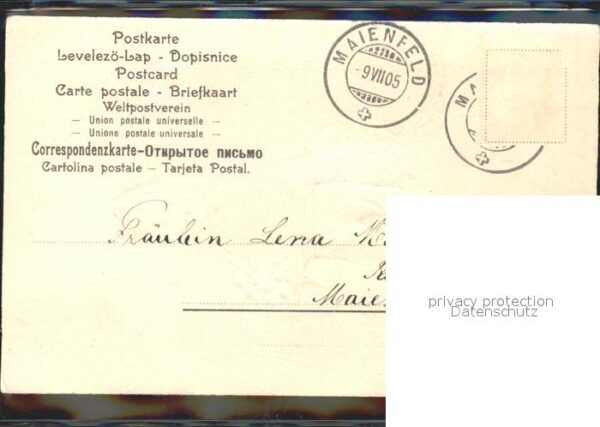 Kleeblatt Cloverleaf Trebol Trefle Kind Blumen Gedicht Litho – Bild 2